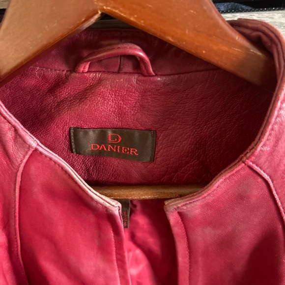 Danier Leather jacket red - Picture 2 of 4